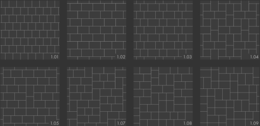 Zaun Antik Pflaster Verlegemuster